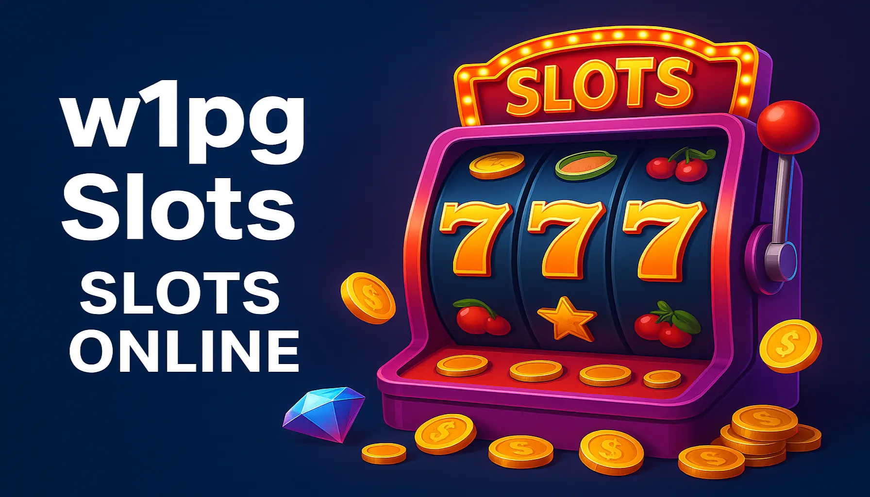 Explore o mundo das slot machines no w1pg Casino